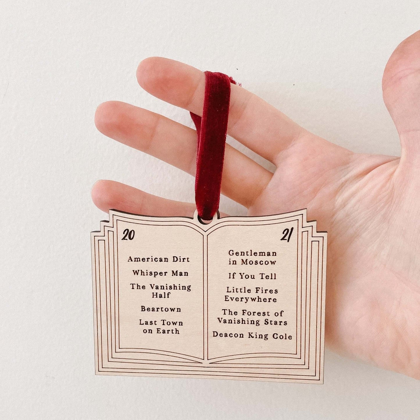 A Year In Books Ornament | Book Club + Literature Gift