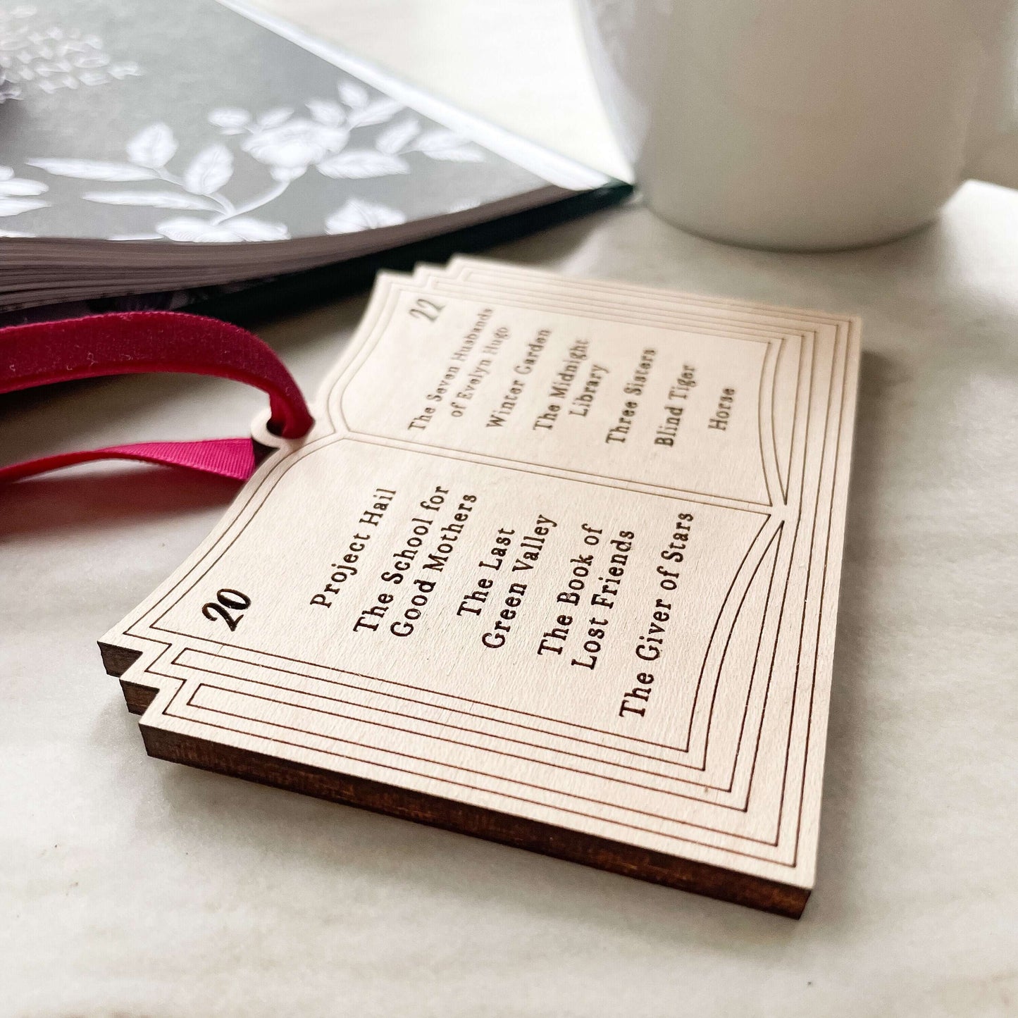 A Year In Books Ornament | Book Club + Literature Gift