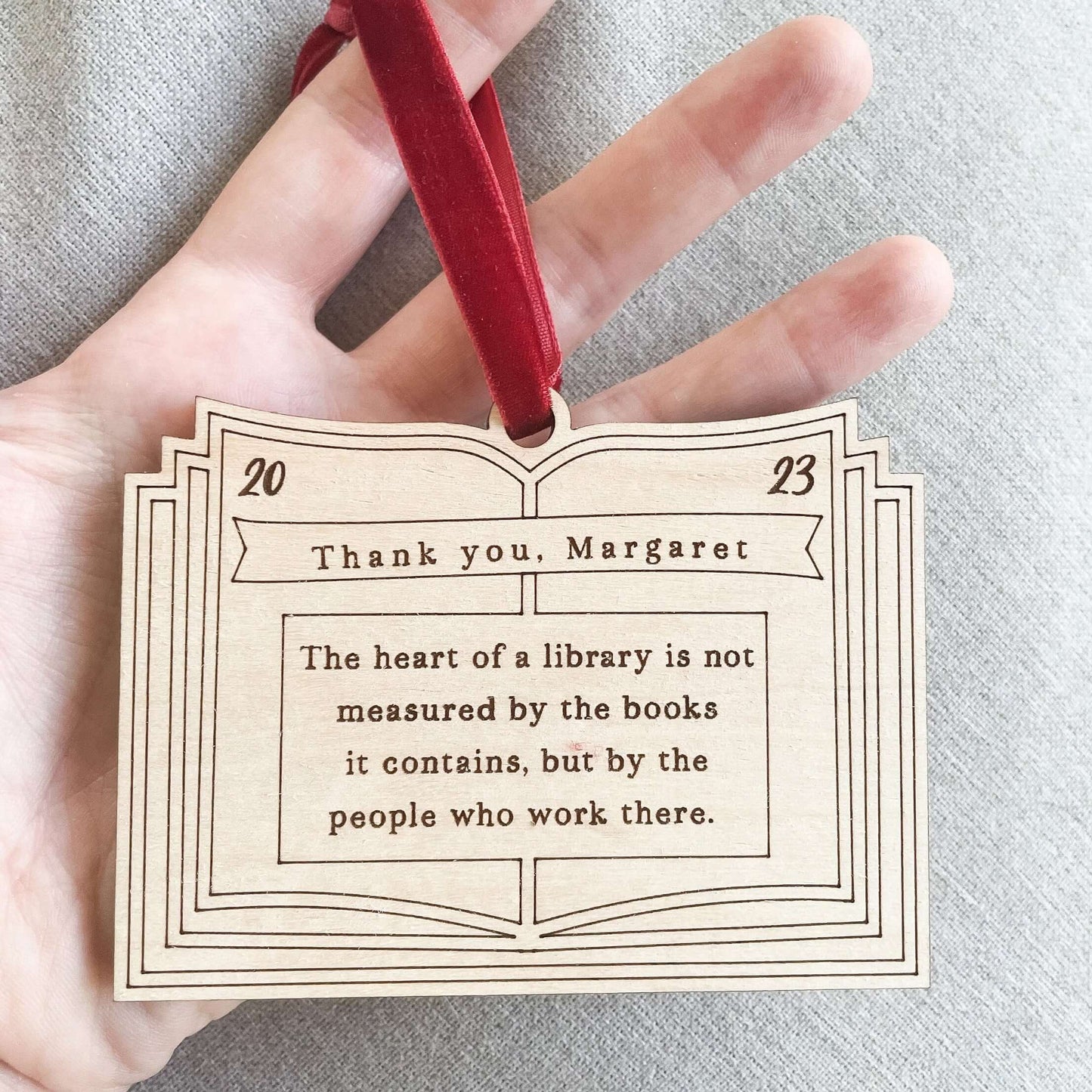 A Year In Books Ornament | Book Club + Literature Gift